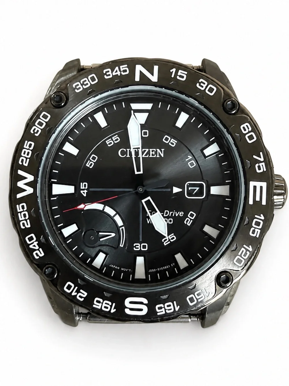 Men's Citizen Eco-Drive PRT Dark Grey Dial Stainless Steel 44mm Watch Face only
